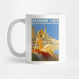 Vintage Atlantic City Travel Poster - Bathing Beauty Mug